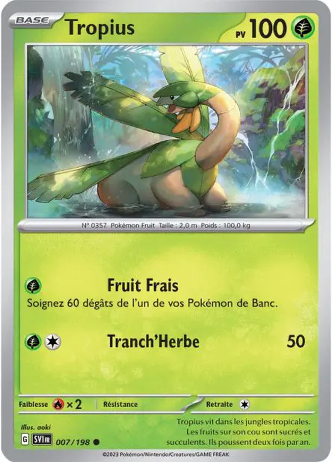 Tropius 007/198 – Écarlate et Violet