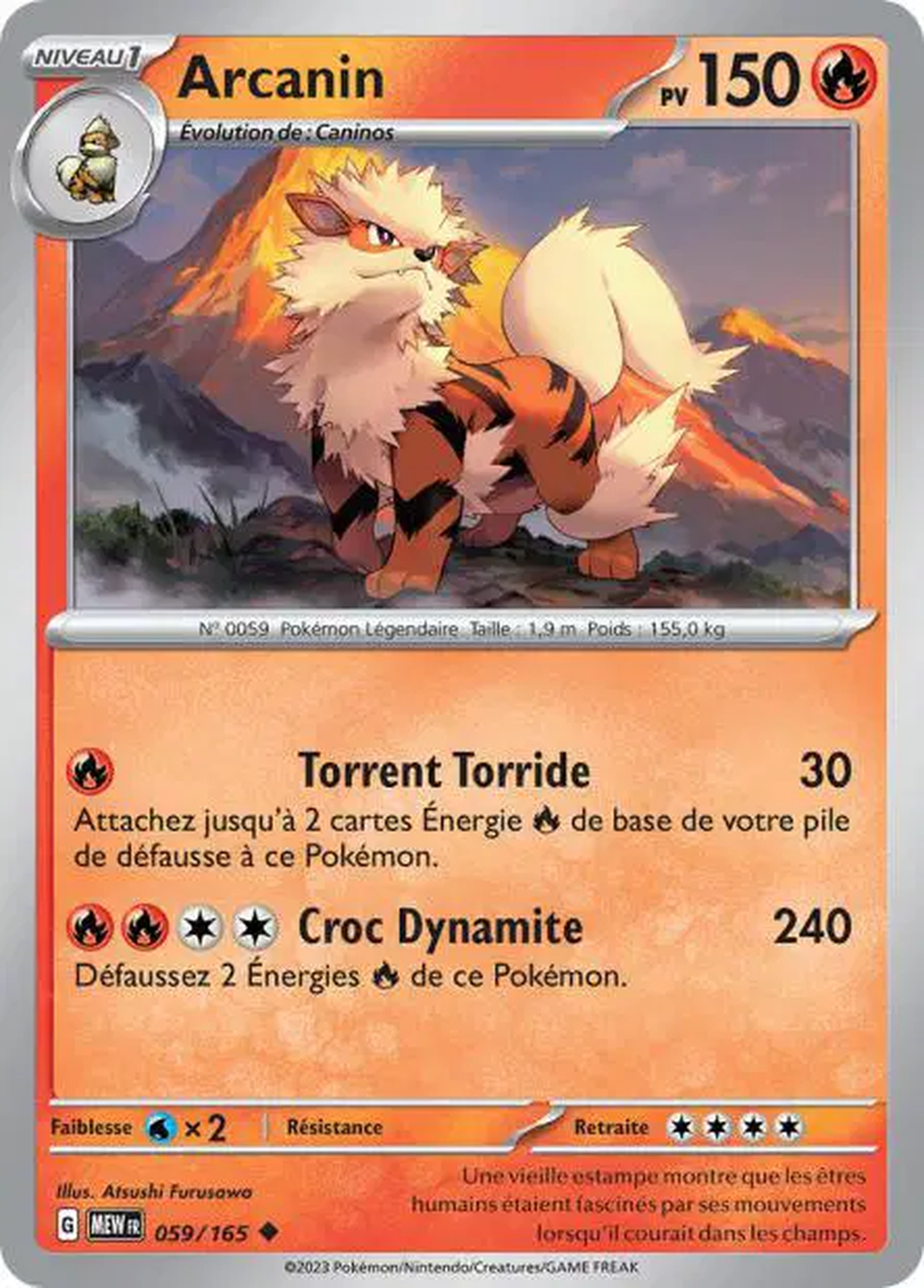 Arcanin 059/165 – Pokémon 151