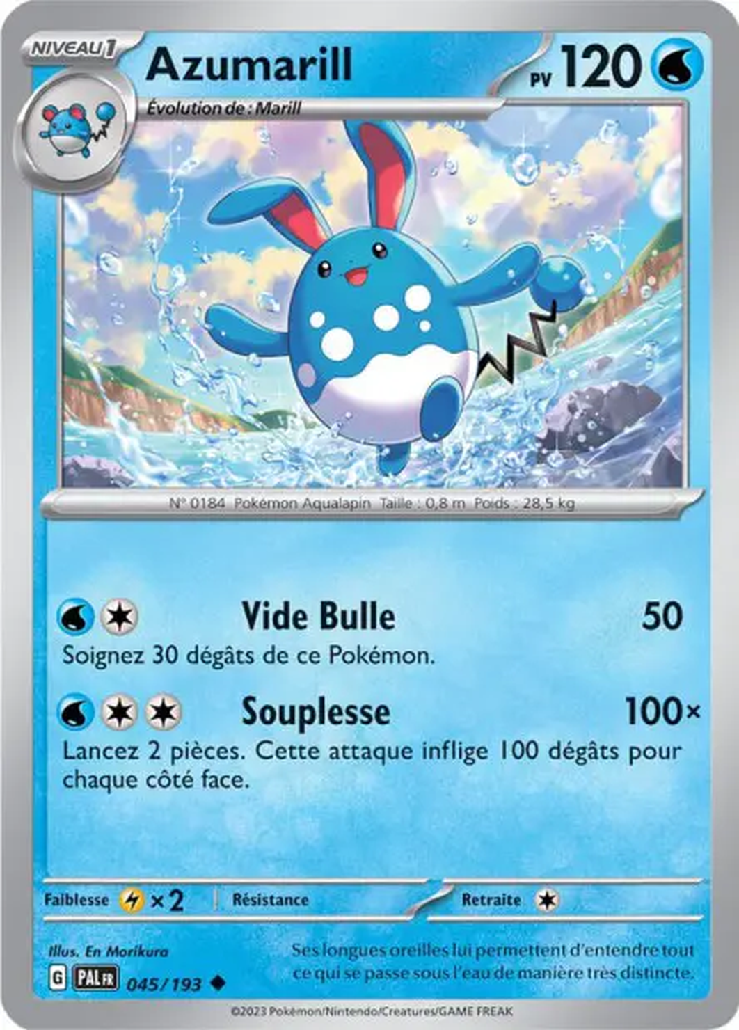 Azumarill 045/193 – EV Évolutions à Paldea