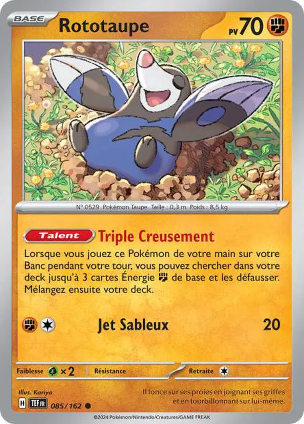 Rototaupe 085/162 – EV Forces Temporelles