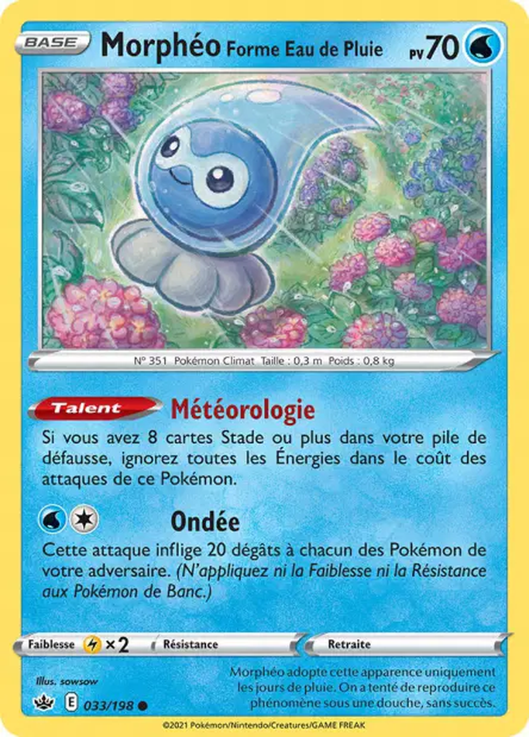 Morphéo Forme Eau de Pluie 033/198 – EB Règne de Glace