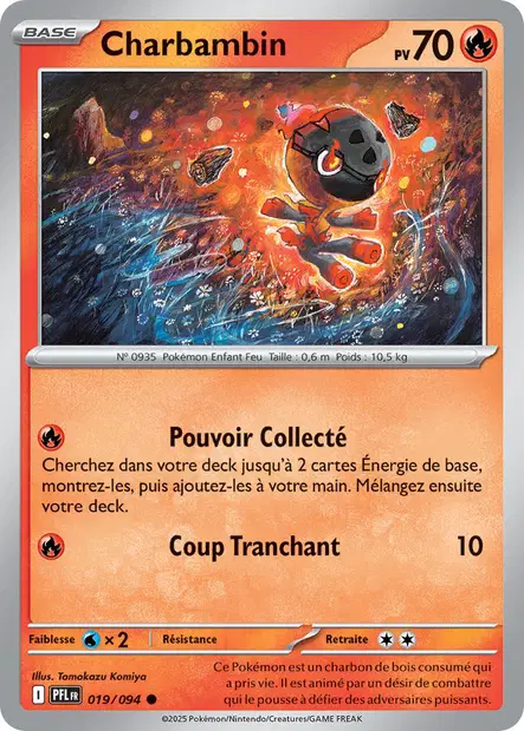 Charbambin 019/094 – Méga-Évolution Flammes Fantasmagoriques