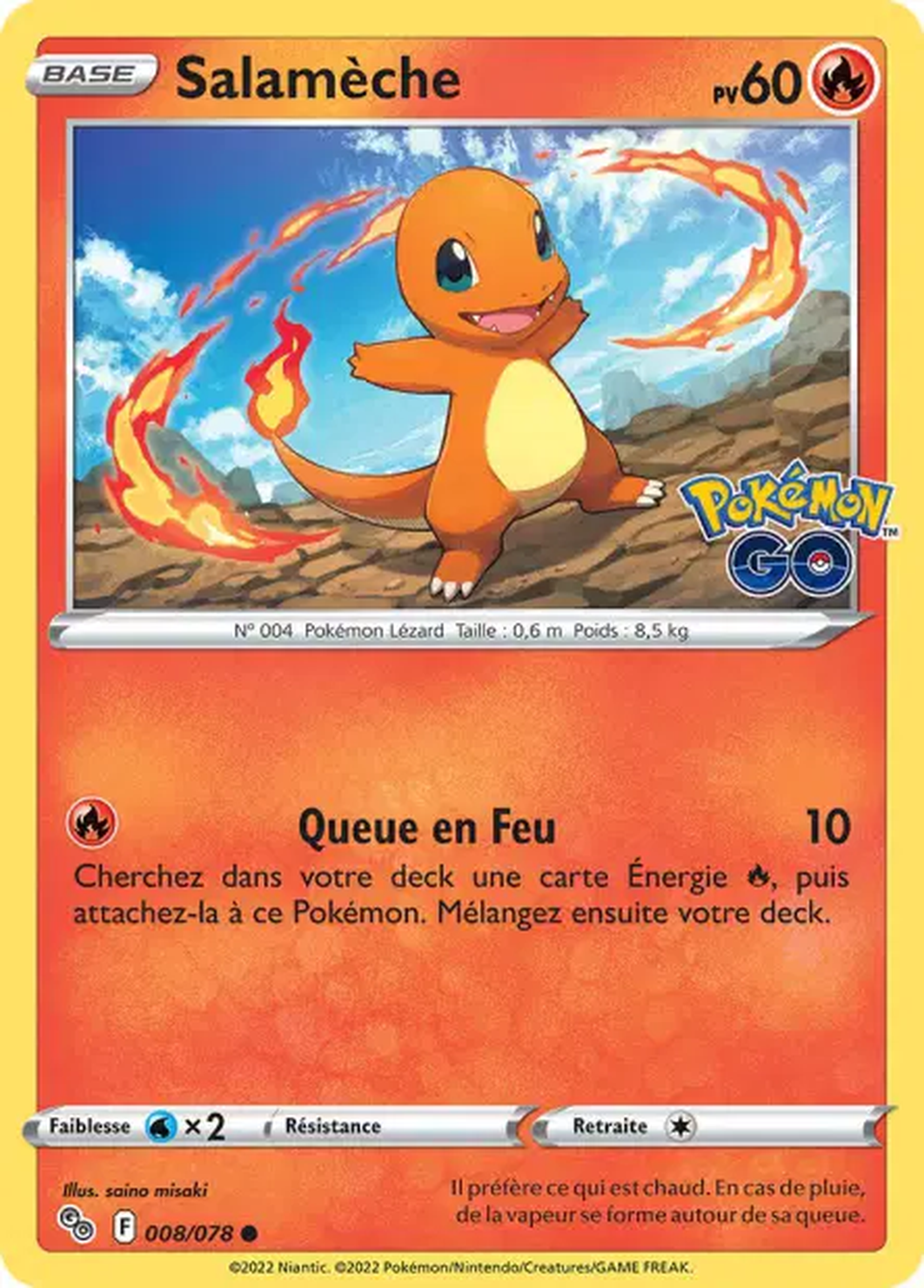 Salamèche 008/078 – Pokémon GO