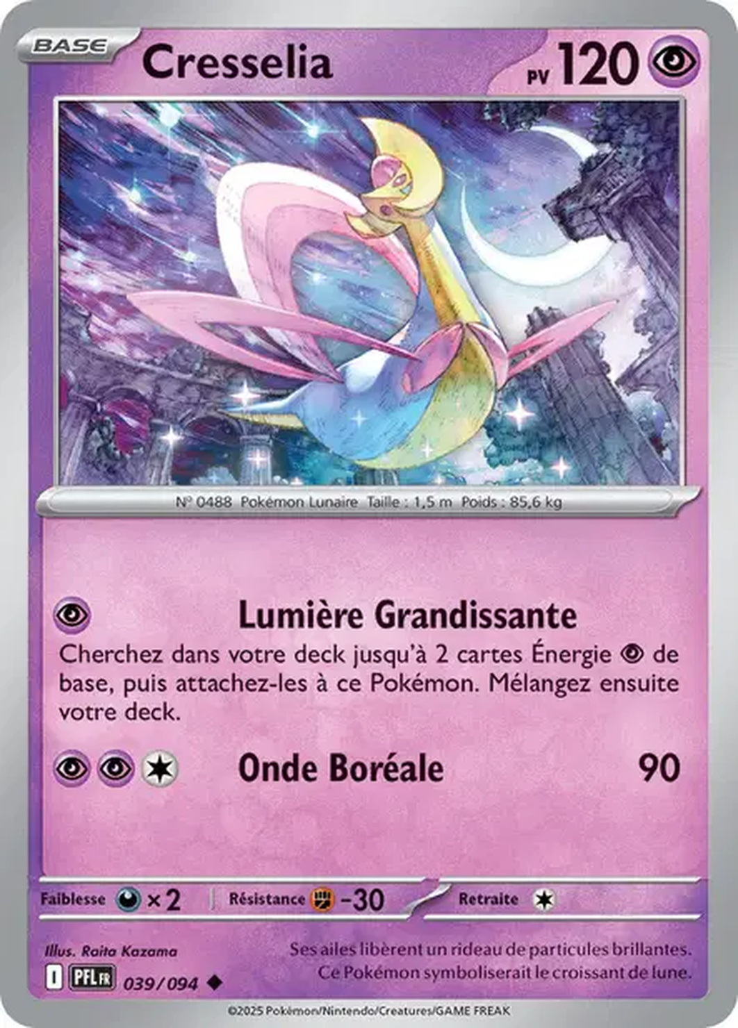 Cresselia 039/094 – Méga-Évolution Flammes Fantasmagoriques