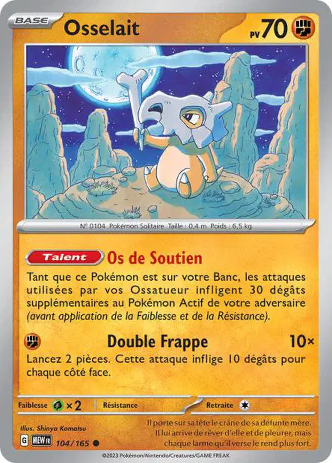 Osselait 104/165  – Pokémon 151