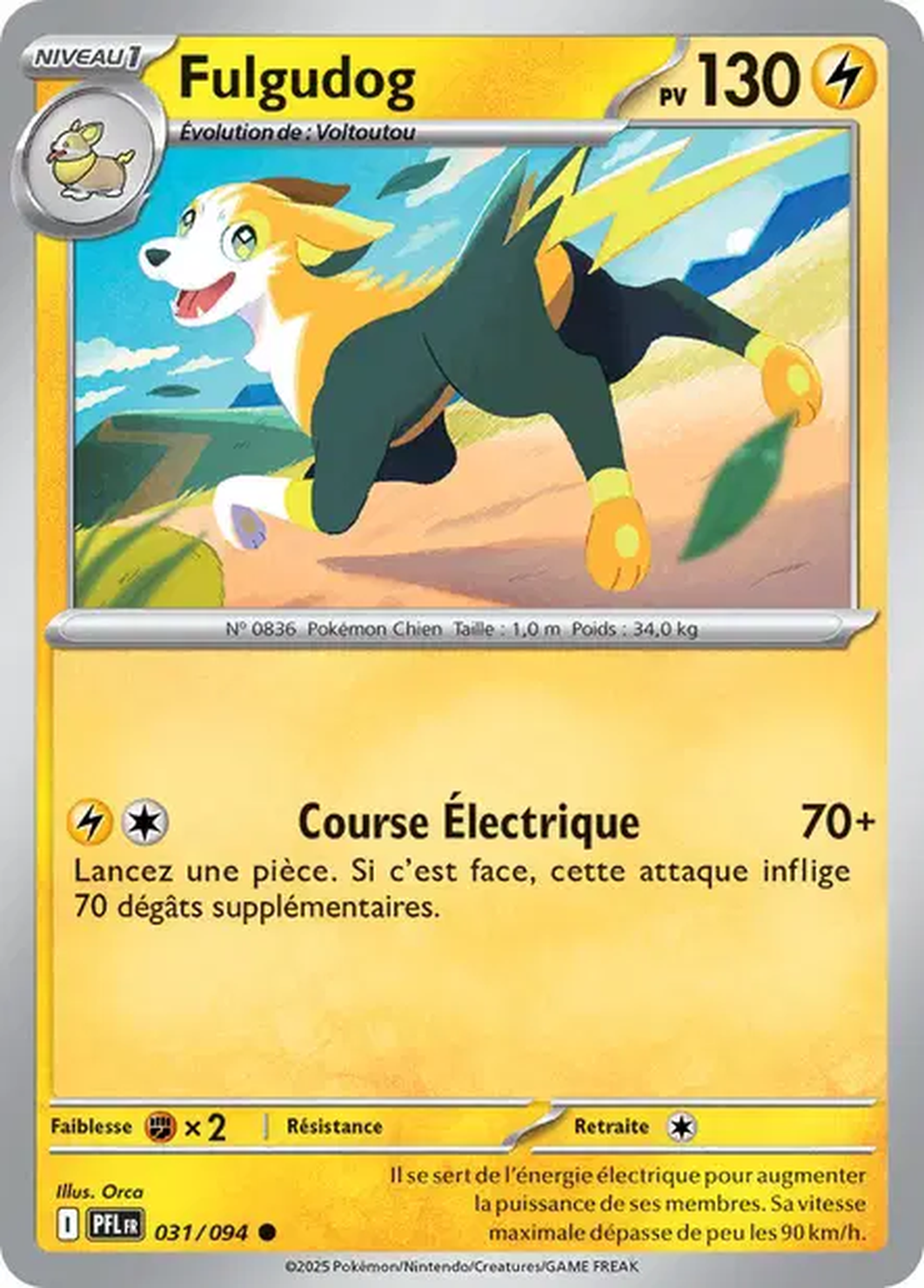 Fulgudog 031/094 – Méga-Évolution Flammes Fantasmagoriques
