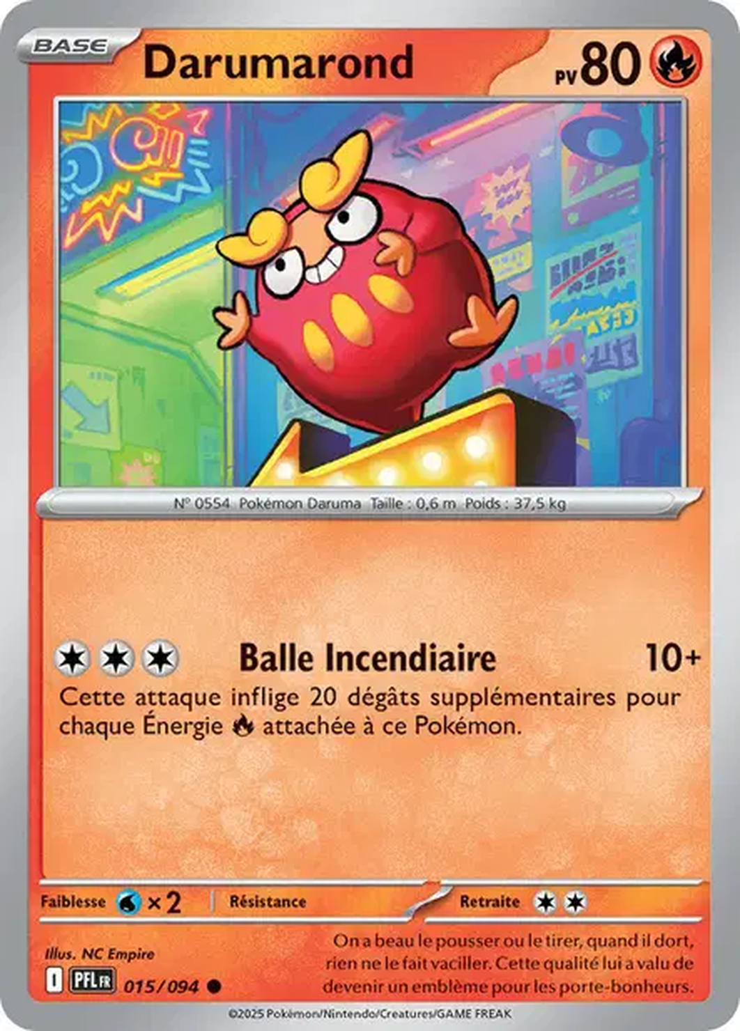 Darumarond 015/094 – Méga-Évolution Flammes Fantasmagoriques