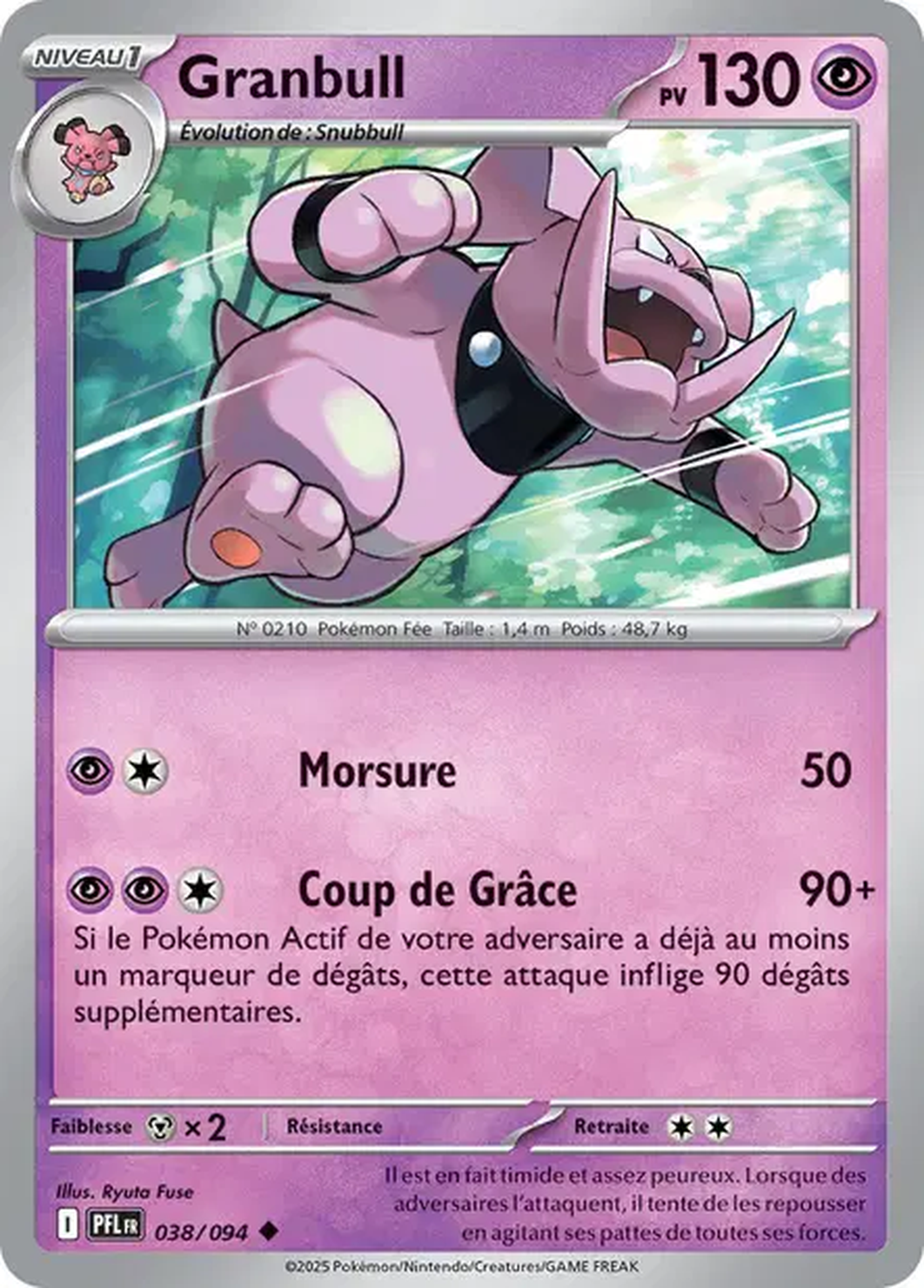 Granbull 038/094 – Méga-Évolution Flammes Fantasmagoriques