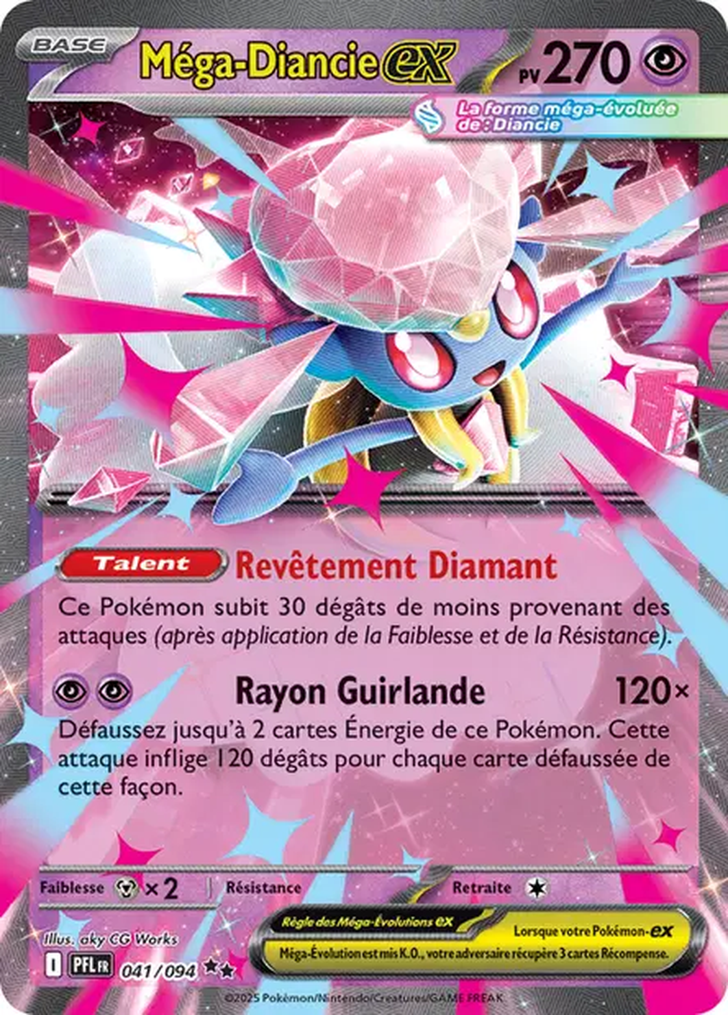 Méga-Diancie ex 041/094 – Méga-Évolution Flammes Fantasmagoriques