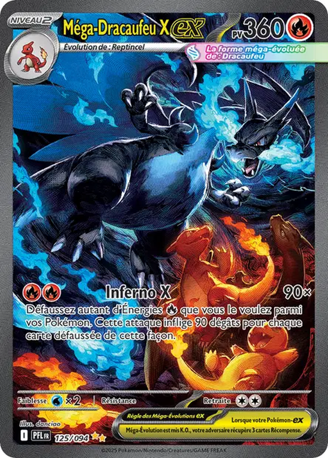 Méga-Dracaufeu X ex 125/094 - Flammes Fantasmagoriques