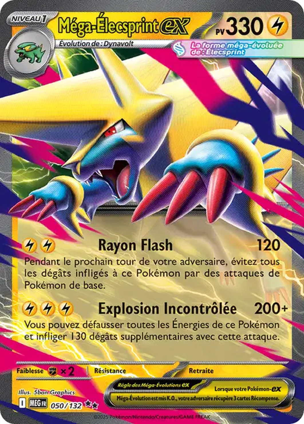 Méga-Élecsprint ex 050/132 – Méga-Évolution