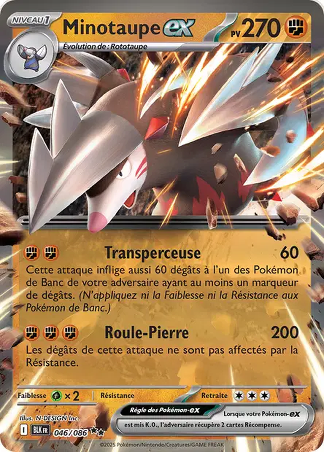 Minotaupe ex 046/086 – EV Foudre Noire