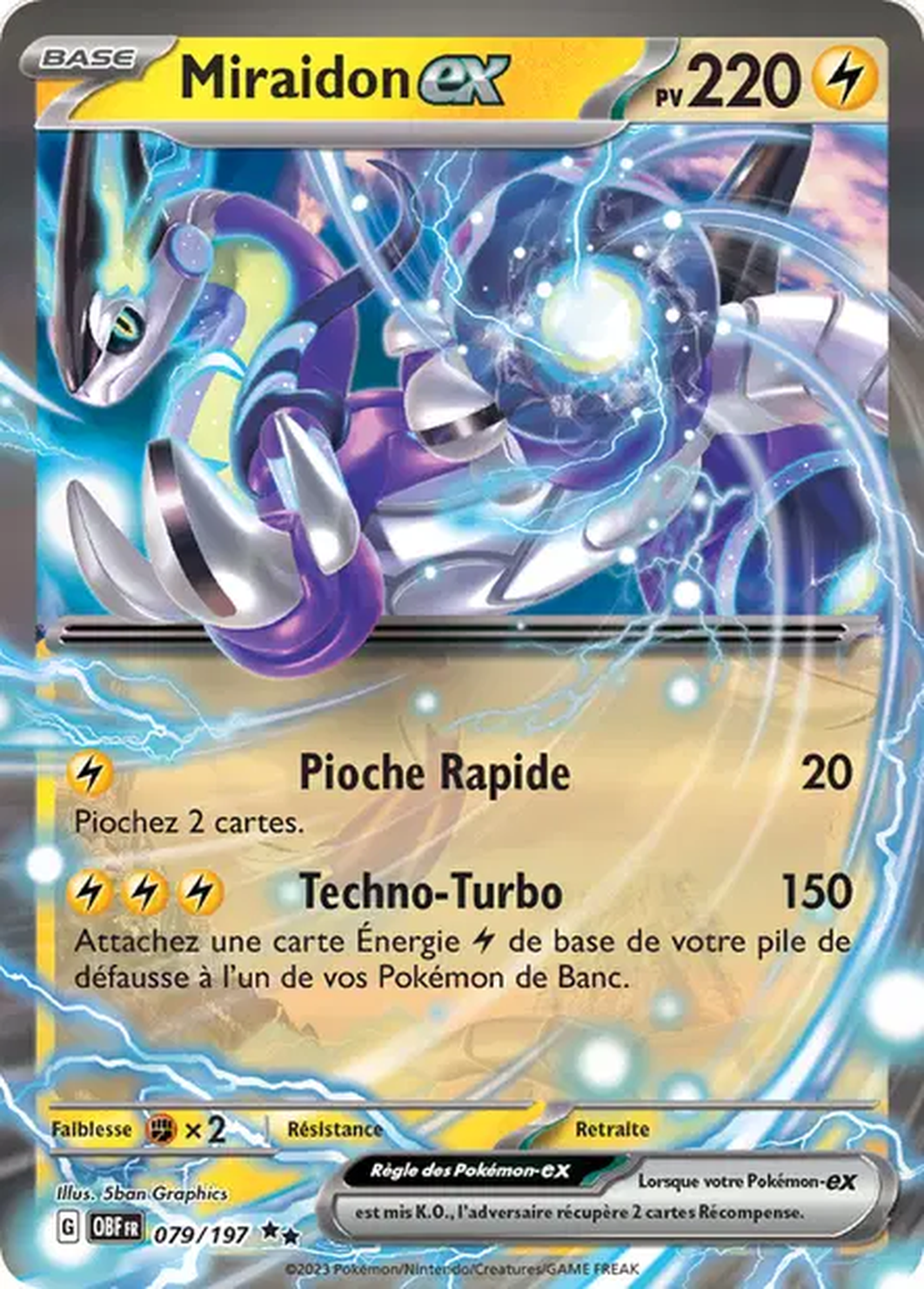 Miraidon ex 079/197 – EV Flammes Obsidiennes