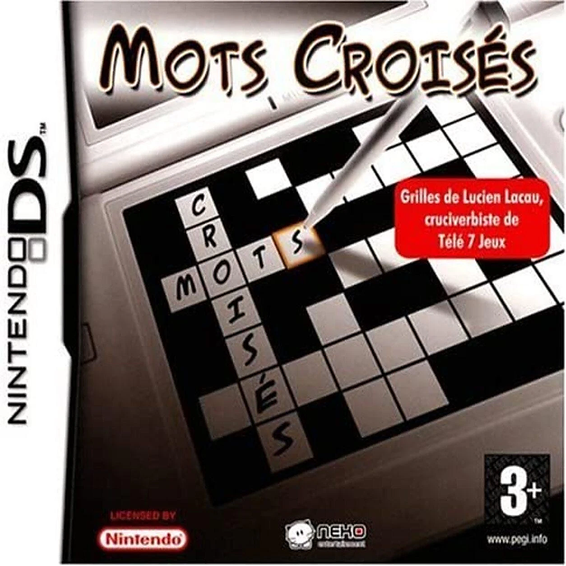 Jeu Nintendo DS "Mots Croisés" neuf et sous blister d'origine