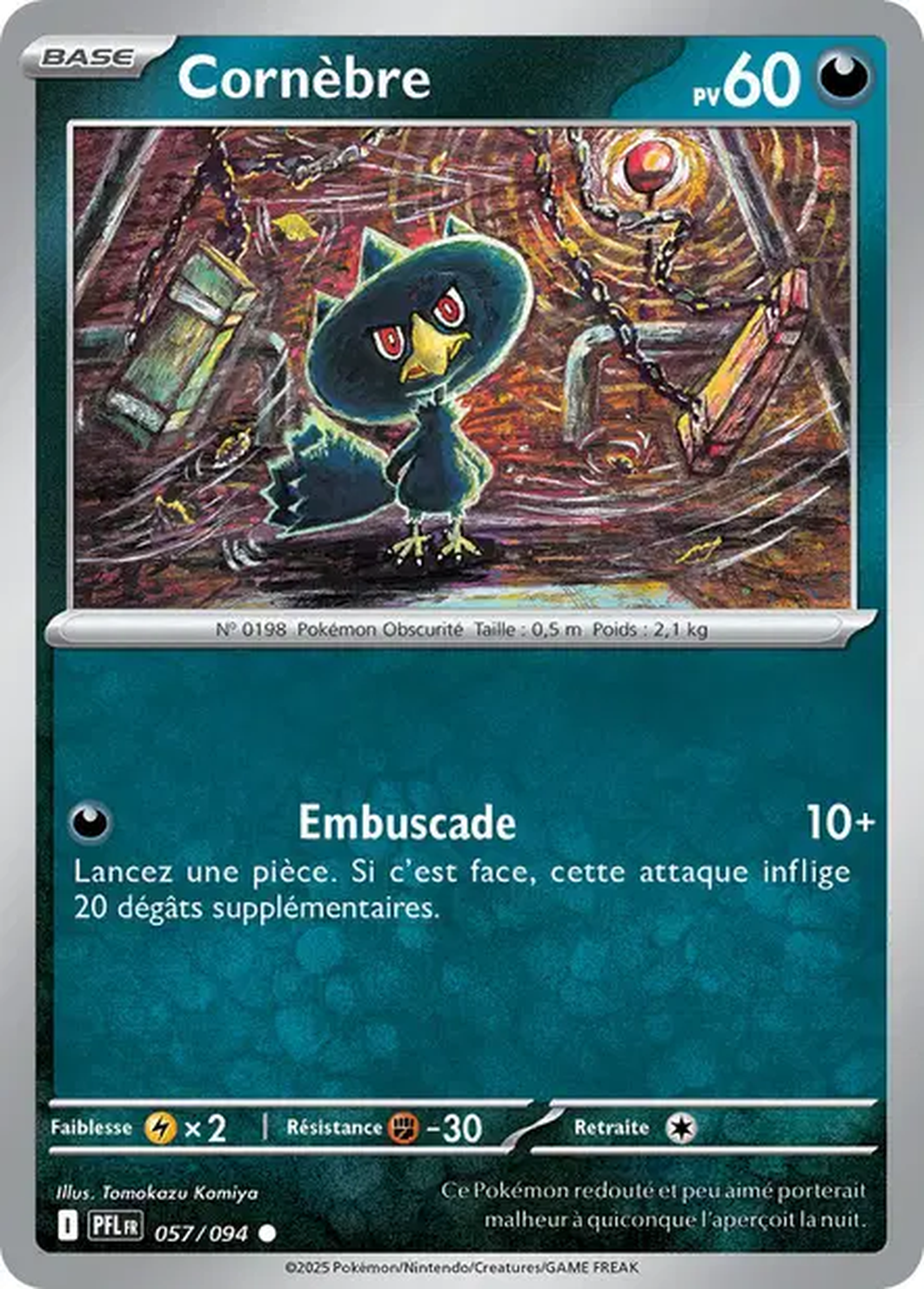 Cornèbre 057/094 – Méga-Évolution Flammes Fantasmagoriques