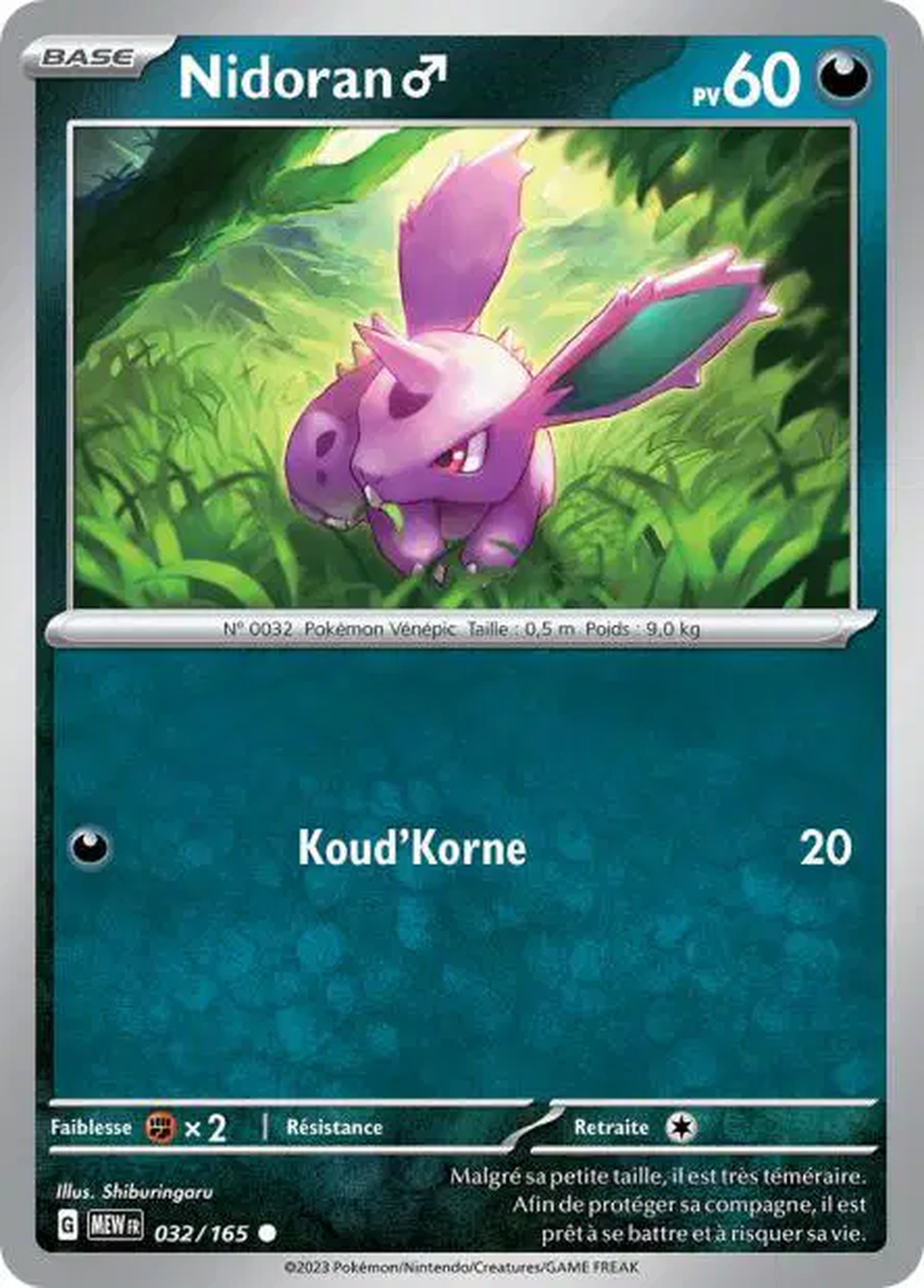 Nidoran♂ 032/165 – Pokémon 151