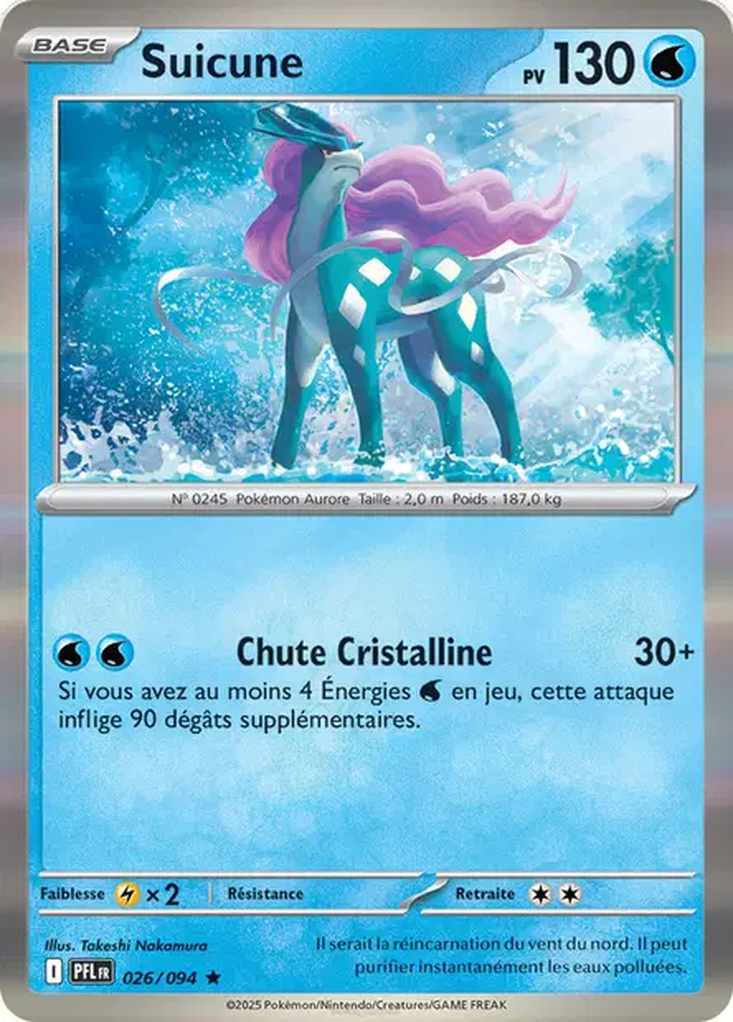 Suicune 026/094 – Méga-Évolution Flammes Fantasmagoriques