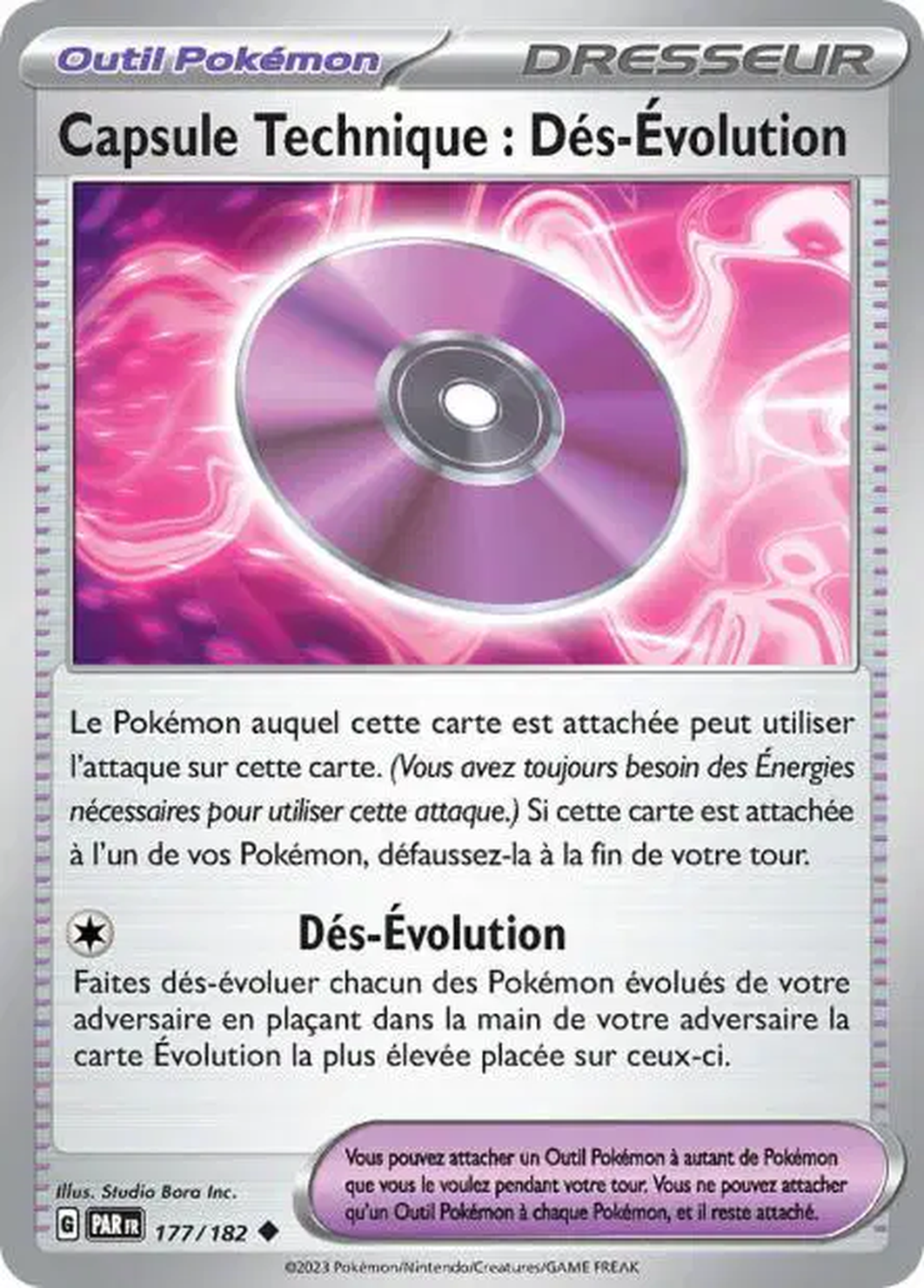 Capsule Technique : Dés-Évolution 177/182 - EV Faille Paradoxe