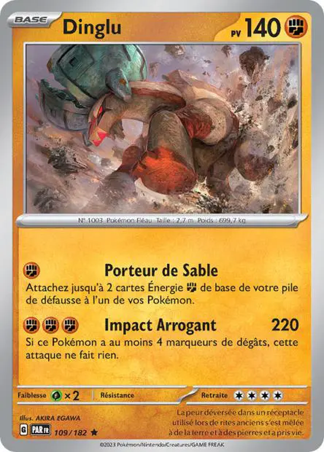 Dinglu 109/182 – EV Faille Paradoxe