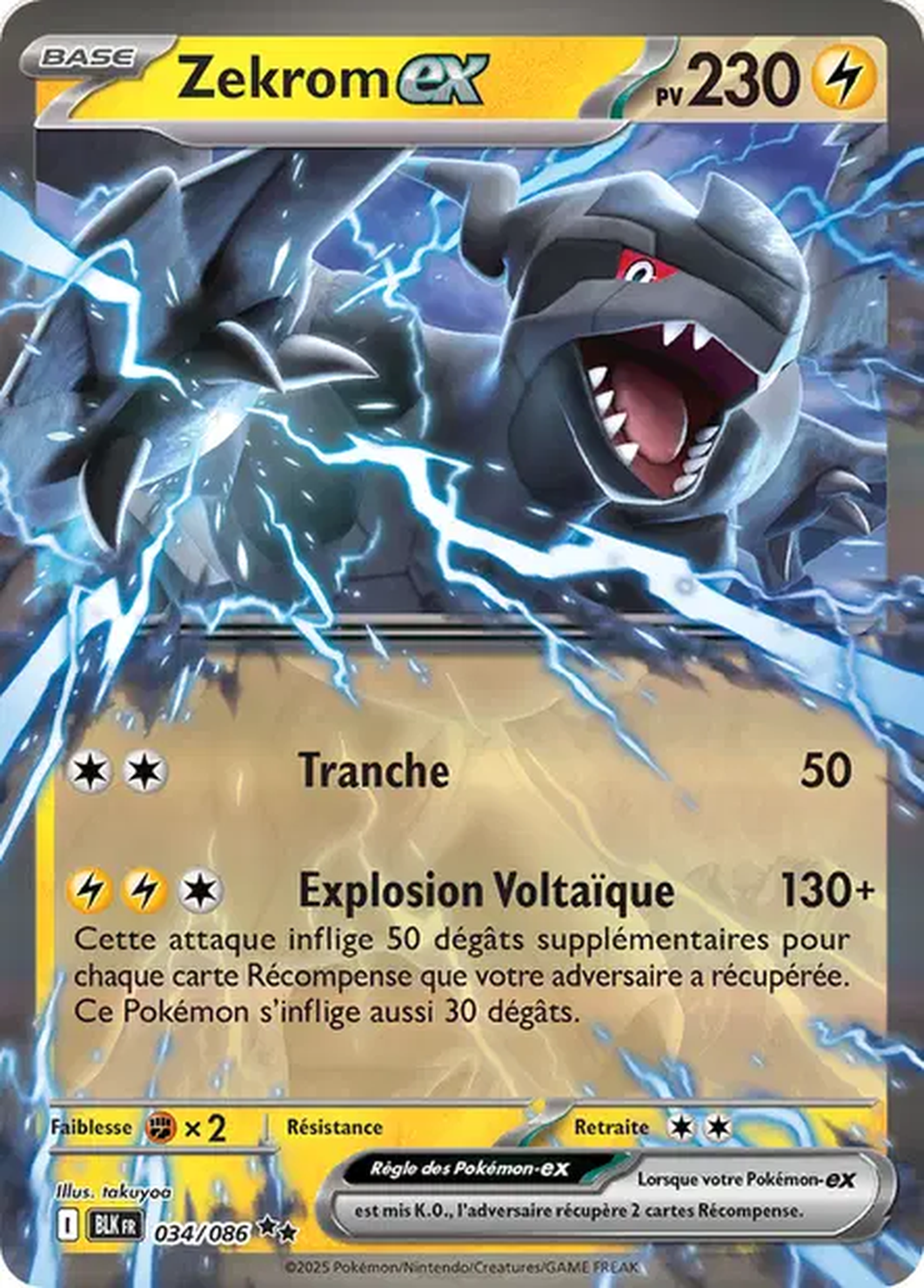Zekrom ex 034/086 – EV Foudre Noire