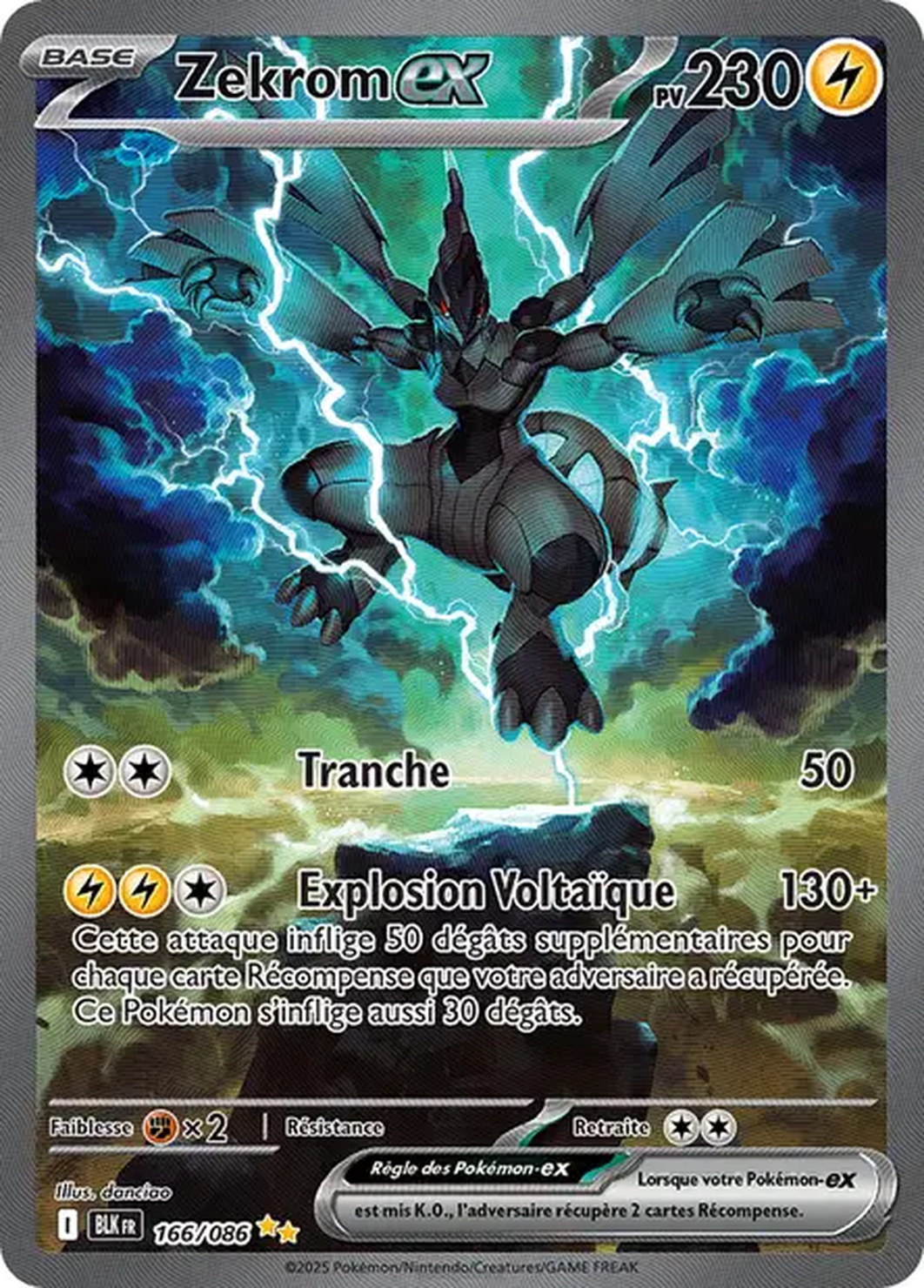 Zekrom ex 166/086 - Foudre noire