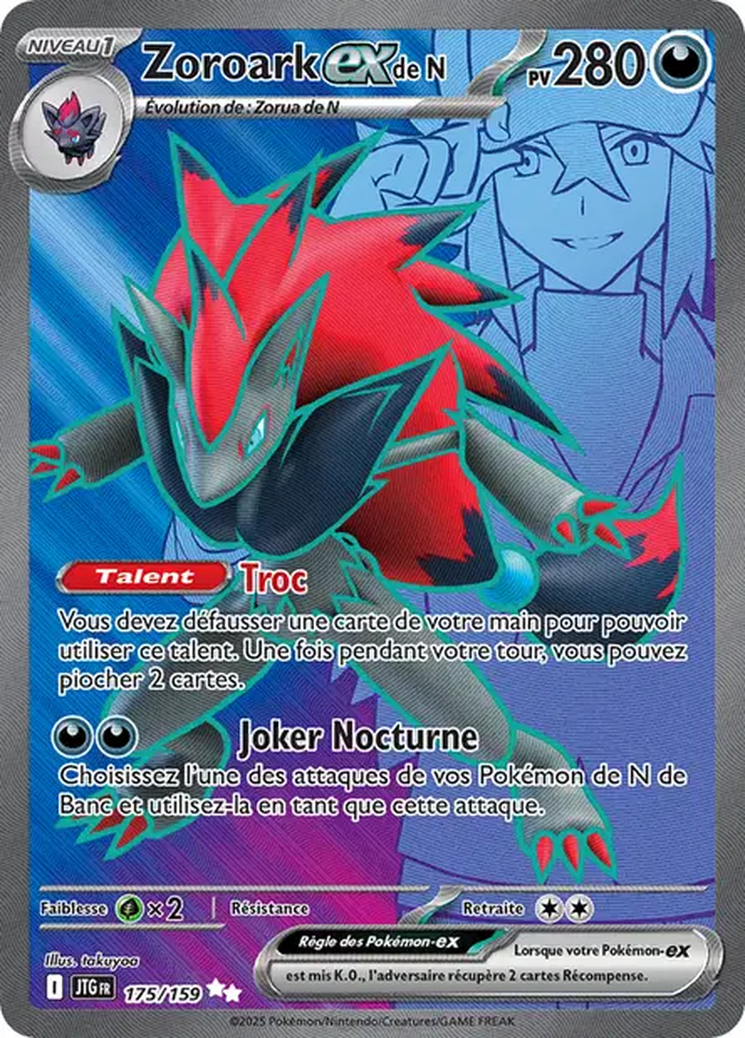 Zoroark ex de N 175/159 – EV Aventures Ensemble